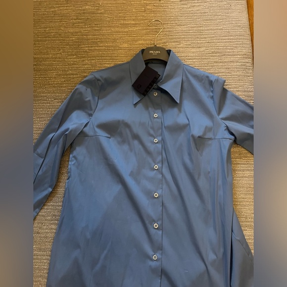 Prada Button Down - Blue Size 48 - Picture 6 of 9